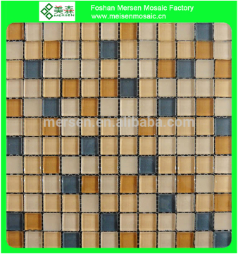 Thickness 8 mm glass mosaic tiles MSH8042