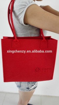 New Arrival Elegant Design Felt Tote Bag for Shopping or Promotion Gift