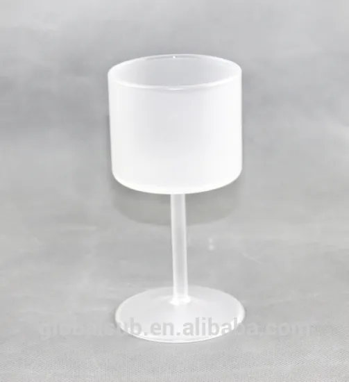 Wedding decoration Customized Sublimation Frosted Glass goblet