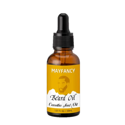moisturizing beard oil with camellia seed oil