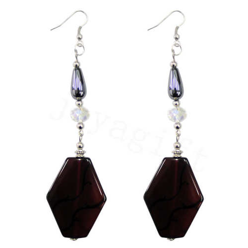 Natural Gemstone Agate Earring