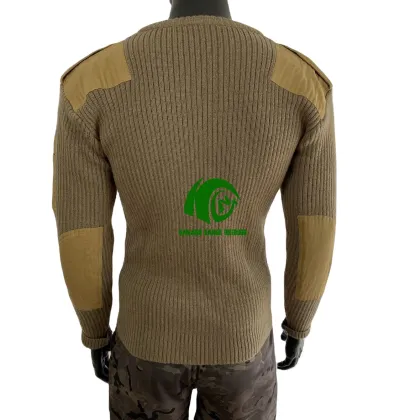 High-Quality Wool Knitted Tactical Camo Sweater for Men and Women