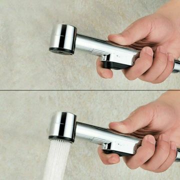 มือถือ SS304 shattaf bidet ชุดสเปรย์พร้อม faucet