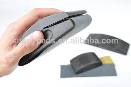125*70MM molded ridgid plastic Hand Sanding pads for abrasive paper
