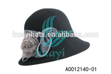 wholesale wool felt winter women bucket hats