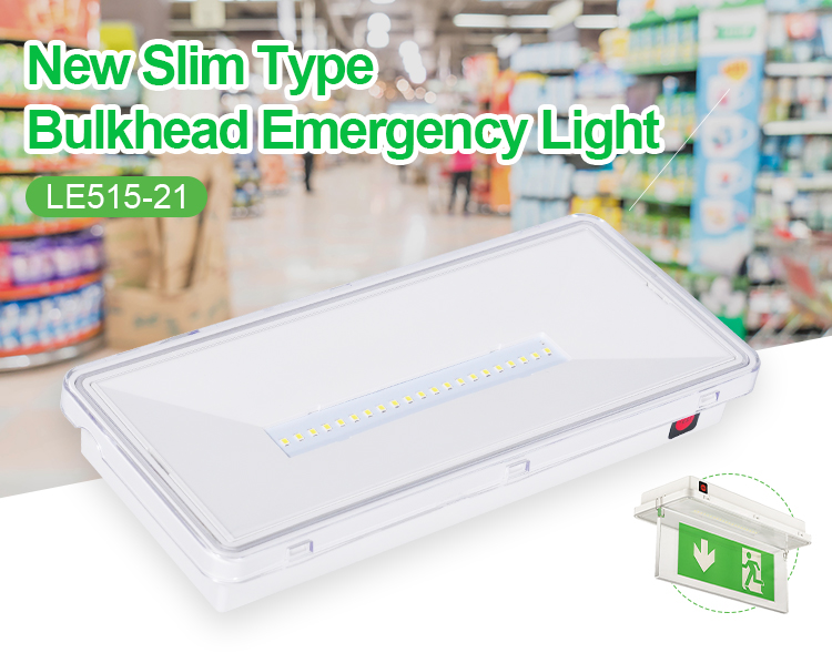 Waterproof luminaires bulkhead wall mounted led emergency light LE515-21