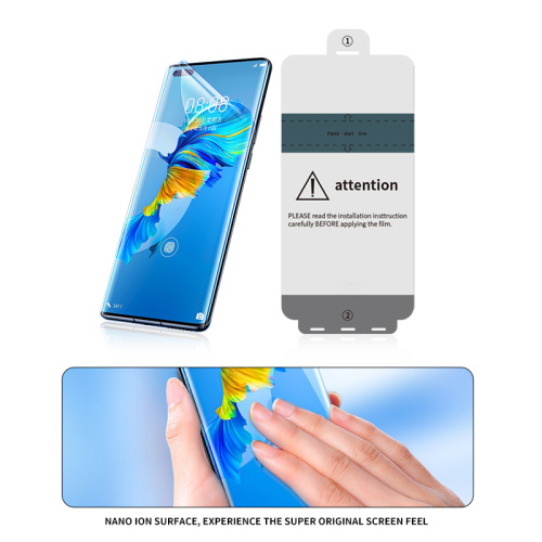 Protecteur d'écran anti-doigté TPU pour Huawei Mate 40