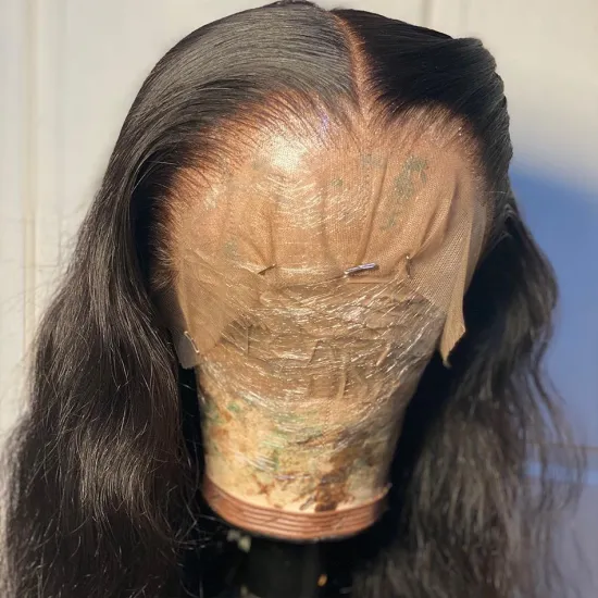 Yeswigs Raw Peruvian Virgin Human Hair HD Transparent Lace Frontal Closure Wig Pre Plucked Swiss Lace Front Wig For Black Women