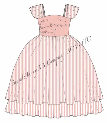 WD Wolf pink Cameron dress remake