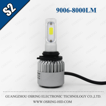 OSRING HOT SALE S2 CAR 9006 LED HEADLIGHT COB CHIP S2 9006 LED AUTO HEADLIGHT 36W 8000LM WATERPROOF
