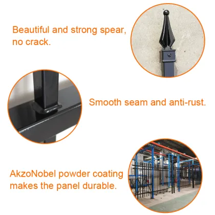 Haiao Garden Spearhead Top Steel Fence