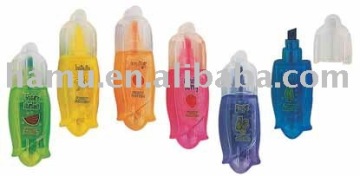 colorful plastic mini highlighter for kids