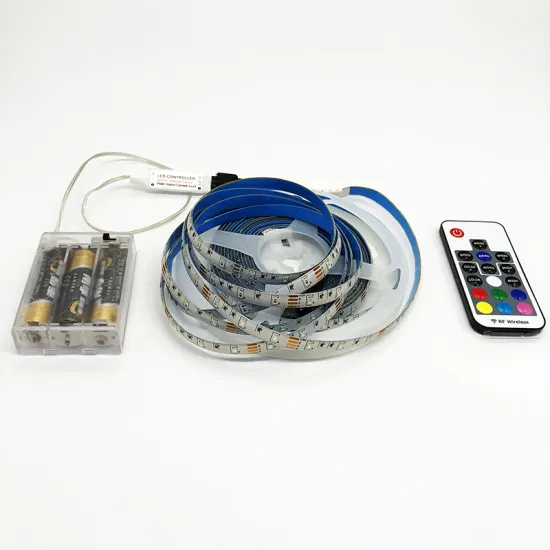Waterproof RGB 5V SMD 2835 RF 17-Key Remote Control Battery-Powered Motorcycle, TV, Computer, and Camping LED Strip Lights