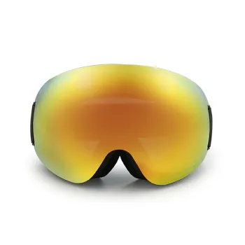 China Lady Ski Manufacturer Spherical Magnetic Lens 3-Layer Foam Snowboard Goggles for Women and Juniors