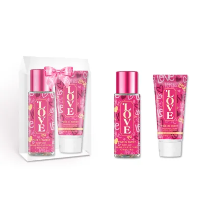 Private Label Body Care Gift Set - 60ml Body Spray & 50g Body Cream