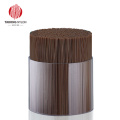 Brown PBT tapered brush bristle for paint brushes