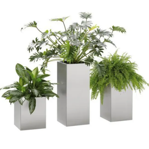 Blumenbeet aus Edelstahl