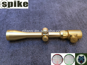 SPIKE 3-9X40mm Rifle scope optics rifle scope with free scope mounts/ring gold body