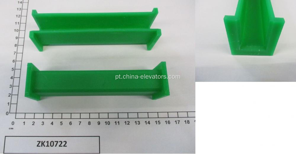ZK10722 L = 130 mm de sapato de guia verde para elevadores Kone