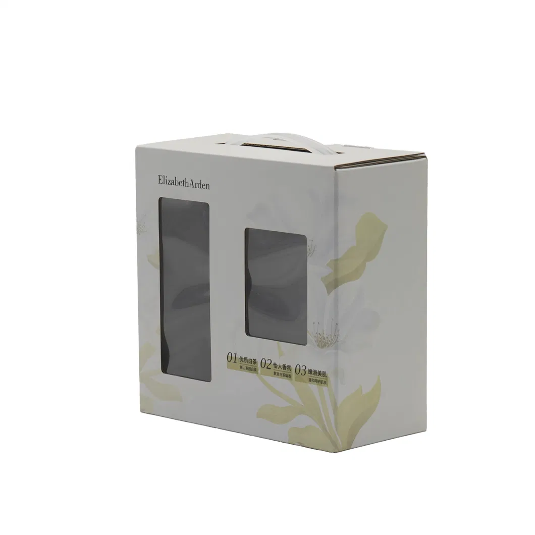 Factory Custom Gold and Silver Card Carton Cosmetic Packaging Box with Logo