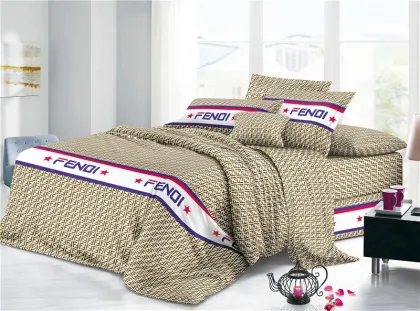 Home Polyester Plain Printed Bed Cover Bedding Sheets