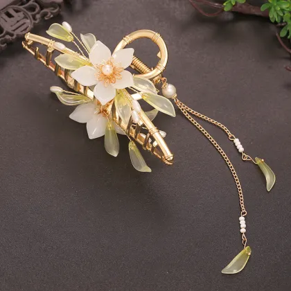 Vintage Hair Sticks & Hairpins: Chinese Hanfu Hair Accessories with Flower Tassels & Forks