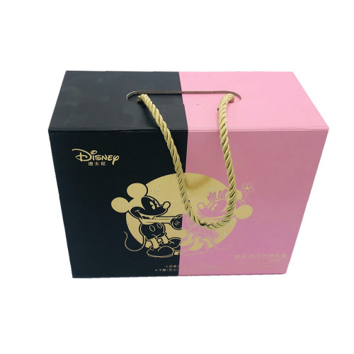 Book shape food packaging handle box