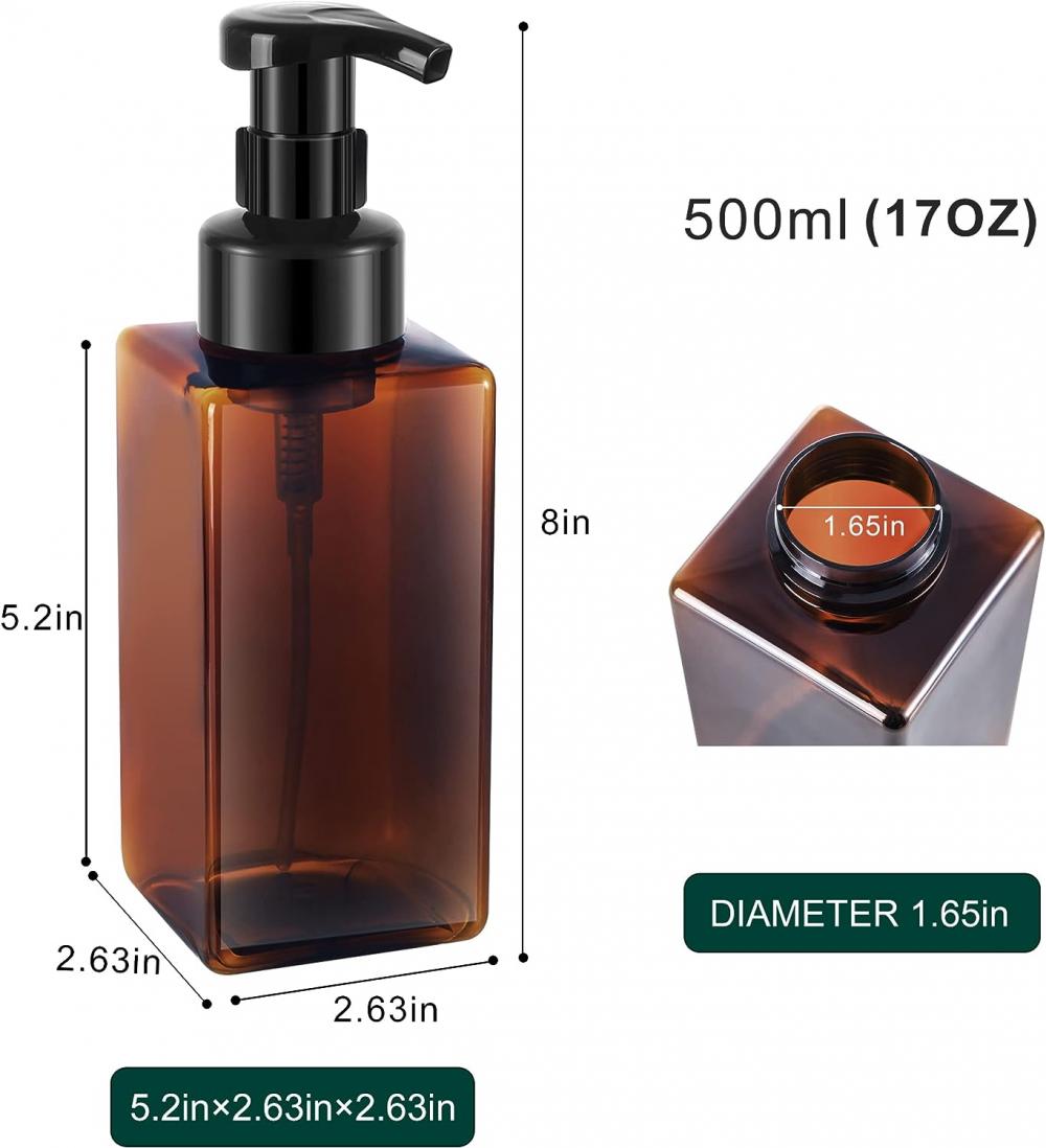 Plastic liquid soap bottle