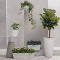 White Hanging Planter Basket