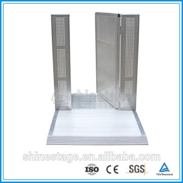 aluminum folding fence gate cafe barrier