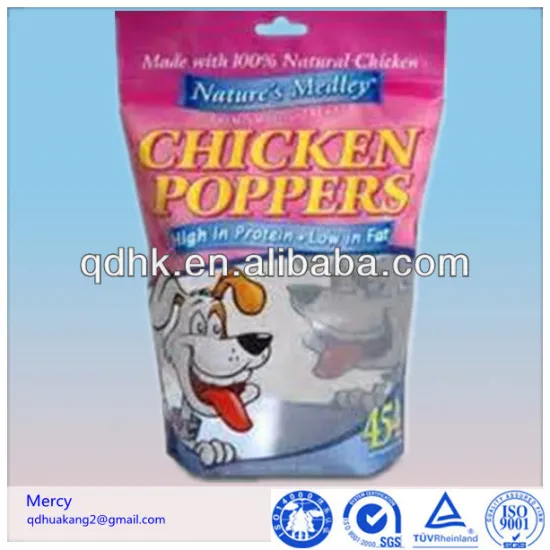 ziplock moistureproof eco-friendly dog food packaging bags