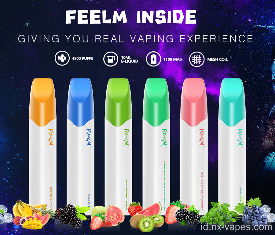 Randm Glory 4800 Disposable Vape Pod Device Grosir