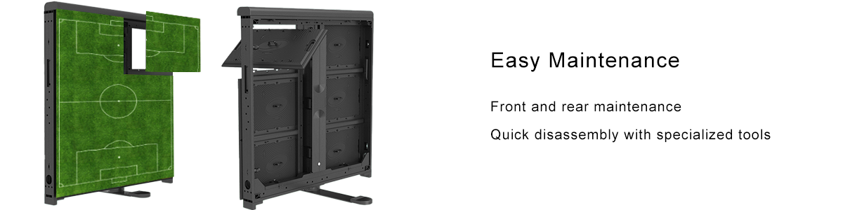 Front and rear maintenance SMD Stadium Perimeter LED Display explanation