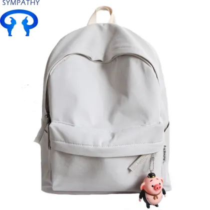 Custom solid color canvas backpack backpack