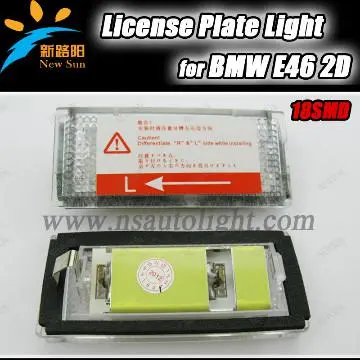 18SMD auto License Plate Lamp Epistar LED chips car license light