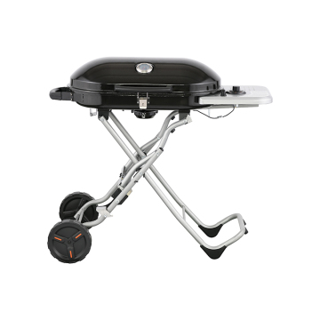 Professional Foldable Camping Machine Outdoor Barbeque Gas Grill With Storage Rack