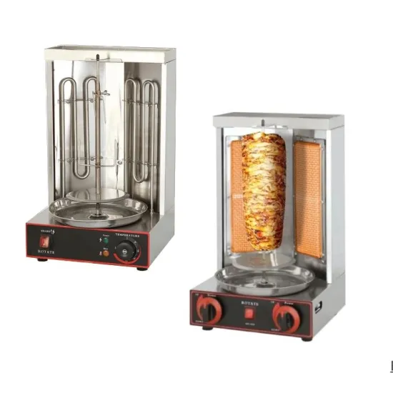 Portable Turkish Shawarma Equipment: Kebab Machine with Gas Burner