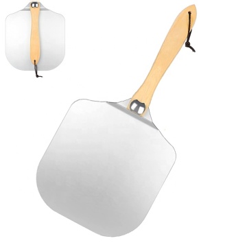 JinHaiYue Wooden Handle Foldable Aluminum Pizza Peel: High-Quality Cooking Tool