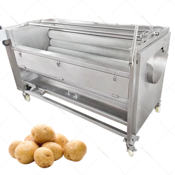 Root Vegetable & Fruit Peeling Machine - Ginger Potato Roller Peeler Washer