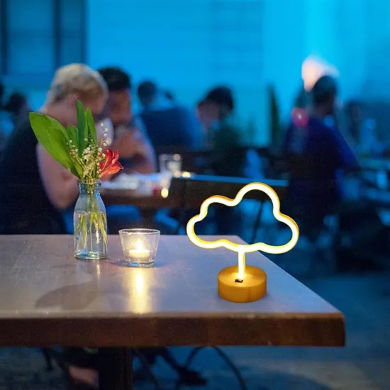 Cute LED Neon Cloud Sign Light - Battery & USB Powered LED Lamp for Xmas, Parties, Birthdays, and Kids' Rooms
