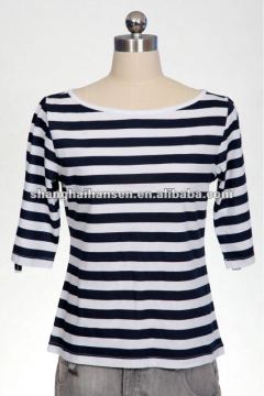 Knitted Ladies Mid-sleeve T-shirt