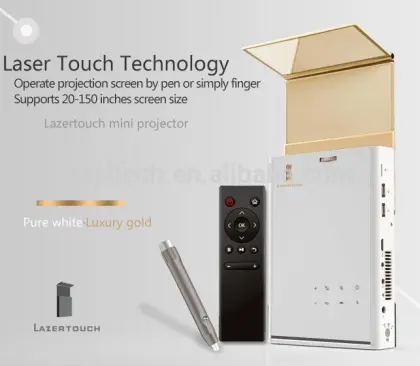 Touch mini projector turns your desktop into a computer