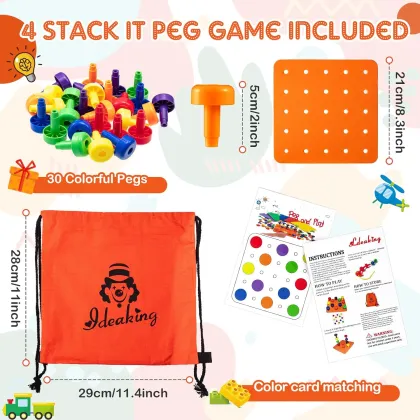 2024 Plastic Pegboard Big Hundred Hole Board: Learning Resources & Teaching Aids