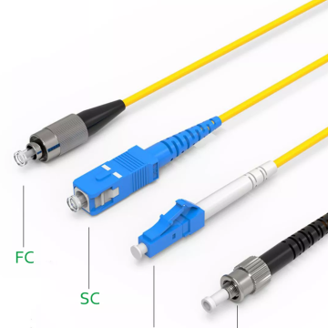 เส้นผมเปียใยแก้วนำแสงและสายแพทช์: SC FC LC APC UPC 9/125 1M 1.5M