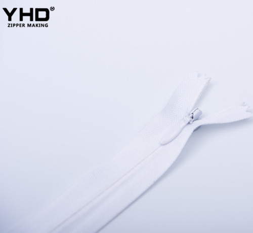 Fashion Custom Size wholesale Invisible 3# Fabric Hidden Nylon Concealed Zipper Sale