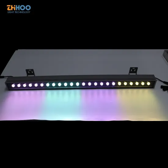 DMX512 Architectural Exterior Linear Wall Wash RGB Landscape Lighting - Outdoor Waterproof DC12V 36W Facade Illumination