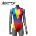 Laraçadas de ginástica multicoloras personalizadas de garotas personalizadas