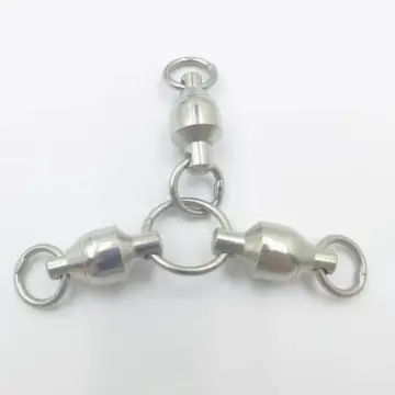 High Quality 3-way Ball Bearing Saltwater Fishing Swivel Accessories
