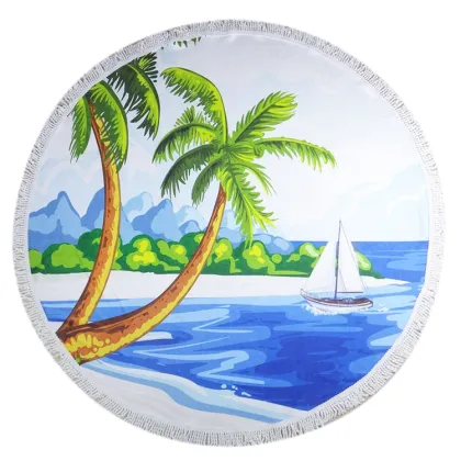 Round Towel Beach XL Palm Tree Beach Towels