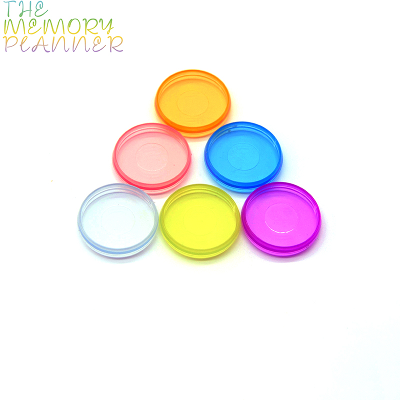 12pcs Fajas 24mm Discbound Planner Notebook Binder Discbound Notebook Binding Discs Binders Plastic Rings Mushroom Disc Binding